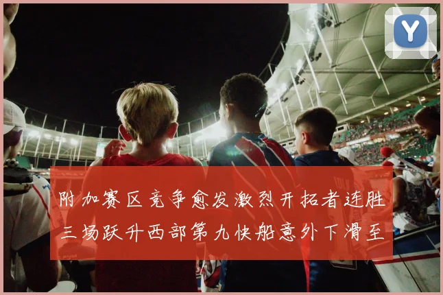 附加赛区竞争愈发激烈开拓者连胜三场跃升西部第九快船意外下滑至第十