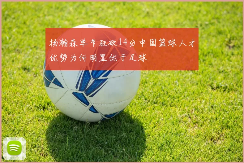 杨瀚森单节狂砍14分中国篮球人才优势为何明显优于足球